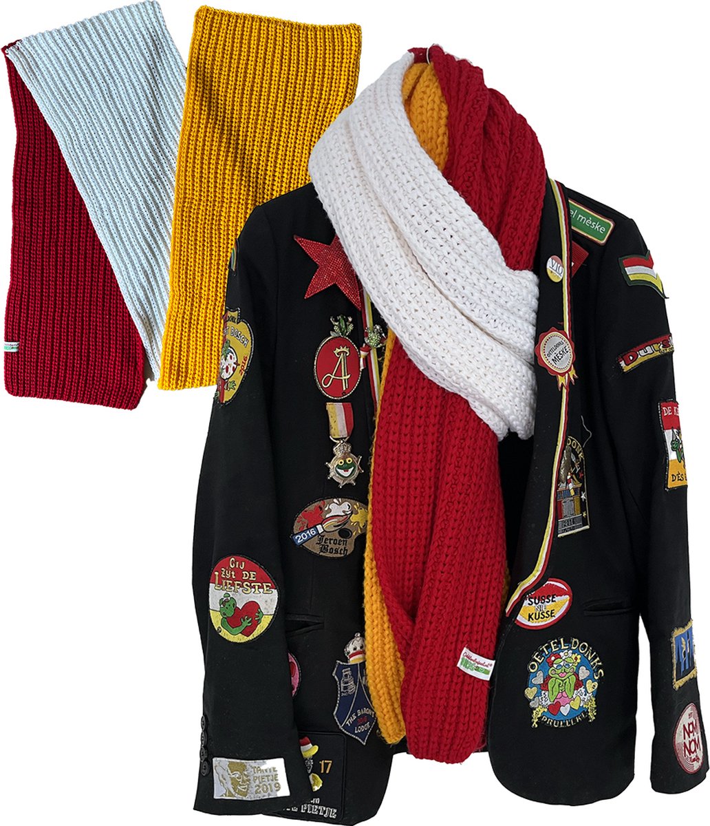 Oeteldonk Sjaal XXXL | Zonder Franjes | Extra Lang | Extra Breed |Extra Dik